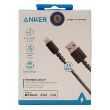 کابل شارژ آیفون فست شارژ ANKER مدل POWERLINE III A8813 طول 1.8 متر 