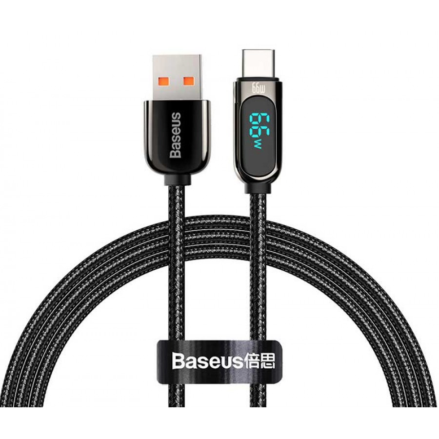 کابل شارژ BASEUS TYPE-C فست شارژ 66 وات مدل CASX020001 طول 1 متر