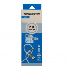 کابل شارژ آیفون KINGSTAR مدل K72i طول 1 متر 