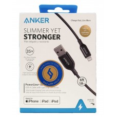 کابل شارژ آیفون فست شارژ ANKER مدلPOWERLINE+ III A8823H11 طول 1.8 متر 