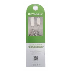 کابل شارژ اندروید 1 متری ROMAN مدل IRON 