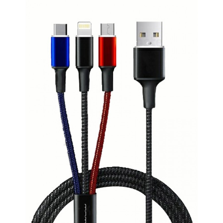 کابل شارژ 3کاره WUW مدل X101