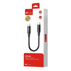 کابل شارژ پاوربانک دو سر TYPE-C فست شارژ 60 وات ProOne مدل PCC136 طول 25 سانتی متر 