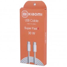 کابل شارژ دو سر TYPE-C فست شارژ 30 وات طرح XIAOMI طول 1 متر 
