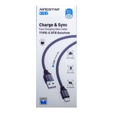 کابل شارژ KINGSTAR TYPE-C مدل K18 C طول 1 متر 