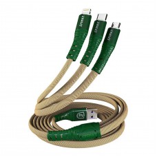 کابل شارژ 3کاره EPIMAX فست شارژ مدل EC-24 طول 1.2 متر