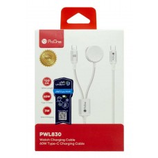 کابل شارژ دو سر TYPE-C و ساعت فست شارژ 60 وات ProOne مدل PWL830 طول 1.2 متر 