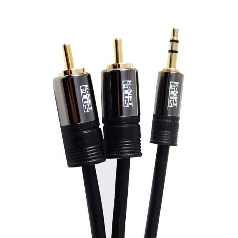 کابل 1 به 2 صدا K-NET PLUS طول 1.5 متر