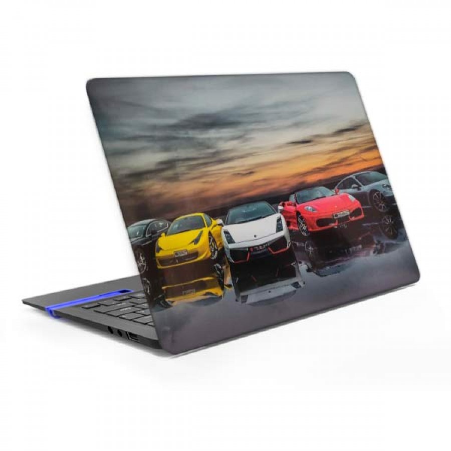 برچسب پشت لپ تاپ مدل ماشین 