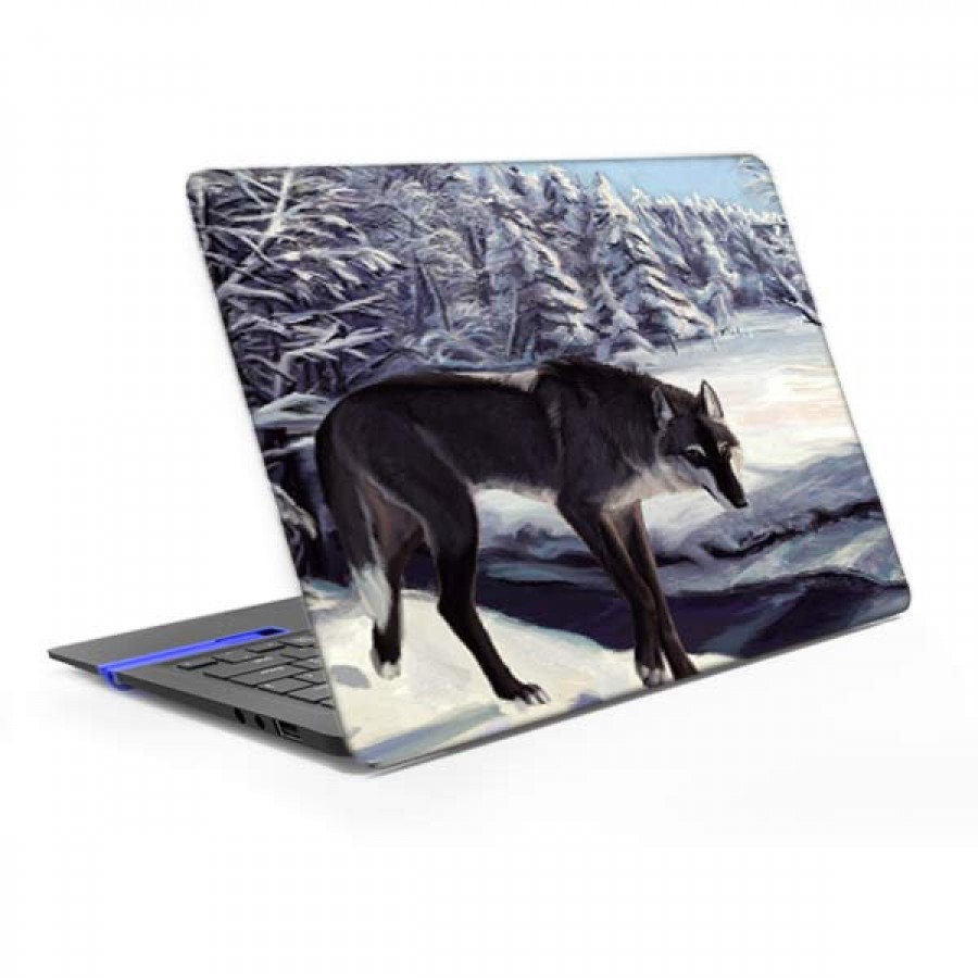 برچسب پشت لپ تاپ مدل گرگ