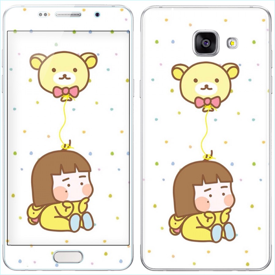 برچسب گلس طرح دار دورو SAMSUNG A5-2016
