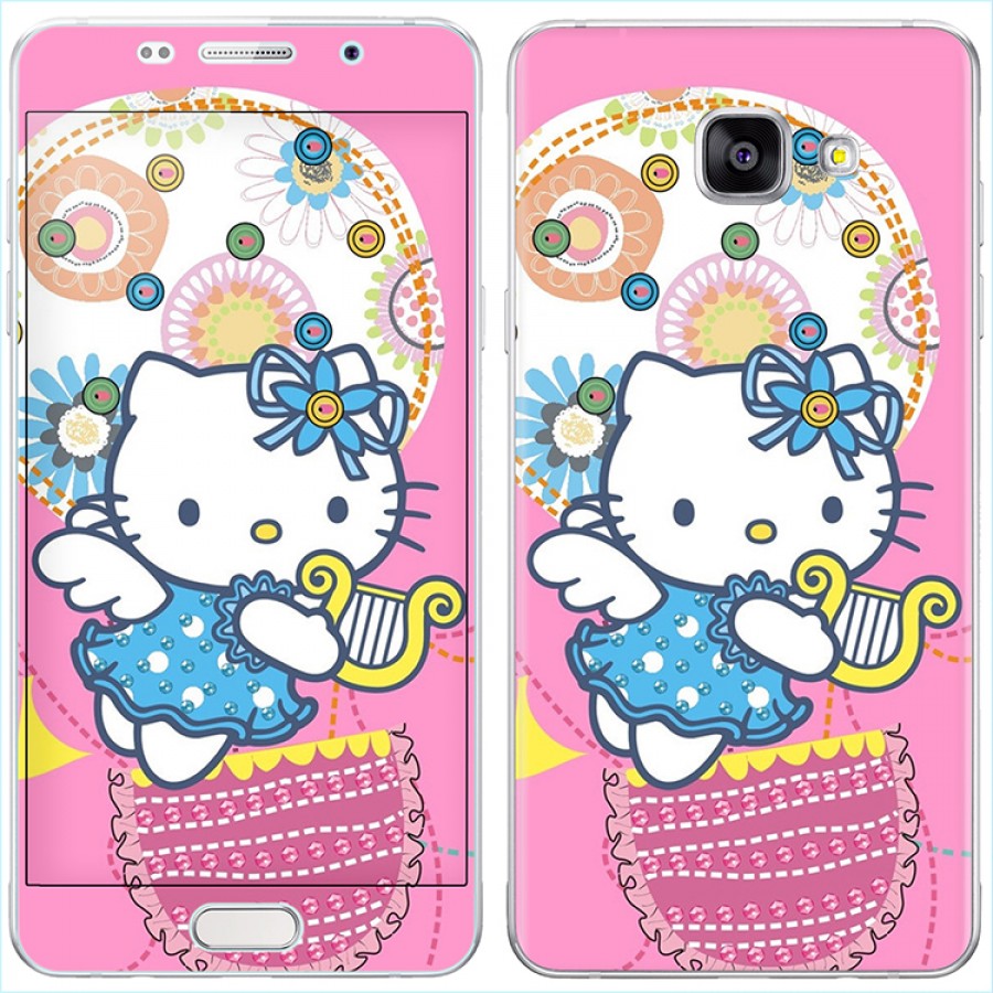 برچسب گلس طرح دار دورو SAMSUNG A7-2016