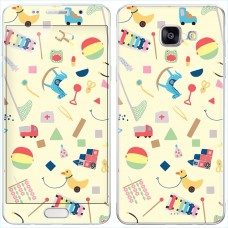 برچسب گلس طرح دار دورو SAMSUNG A7-2016