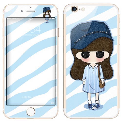 برچسب گلس طرح دار IPHONE 5,5s