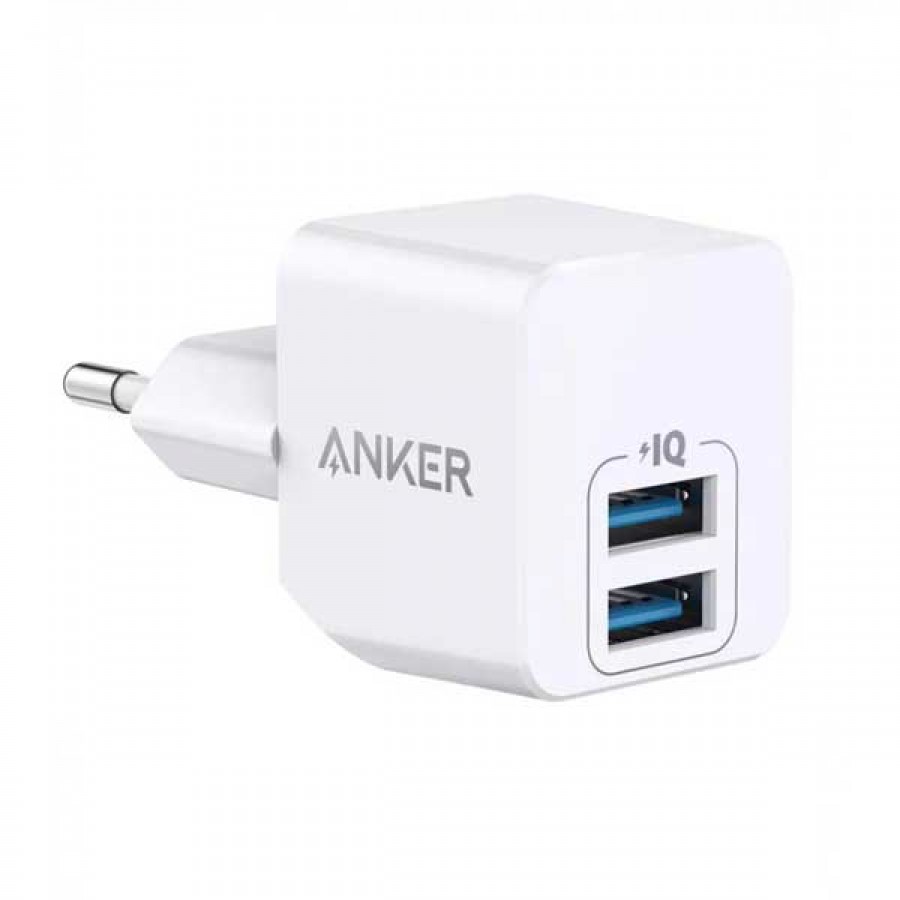سرشارژر ANKER فست شارژ 12 وات مدل POWERPORT MINI A2620