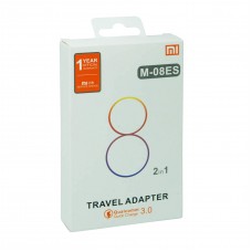 شارژر طرح شیائومی فست شارژ QC3.0 مدل M-08ES به همراه کابل TYPE-C 