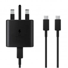 شارژر ديواري SAMSUNG فست شارژ 45 وات مدل EP-TA845XBEGAE به همراه کابل دو سر Type-C