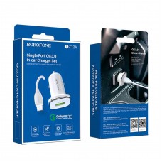 شارژر فندکی فست شارژ BOROFONE مدل BZ12A همراه با کابل MICRO USB 