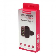 شارژر فندکی فست شارژ 18 وات TSCO مدل TCG 35 همراه با کابل MICRO USB 