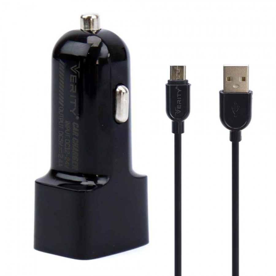 شارژر فندکی VERITY مدل C-1114 به همراه کابل اندروید