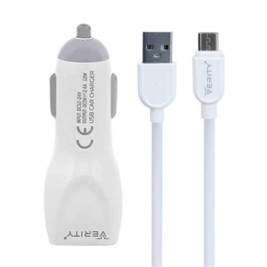 شارژر فندکی VERITY مدل C-1115 به همراه کابل اندروید
