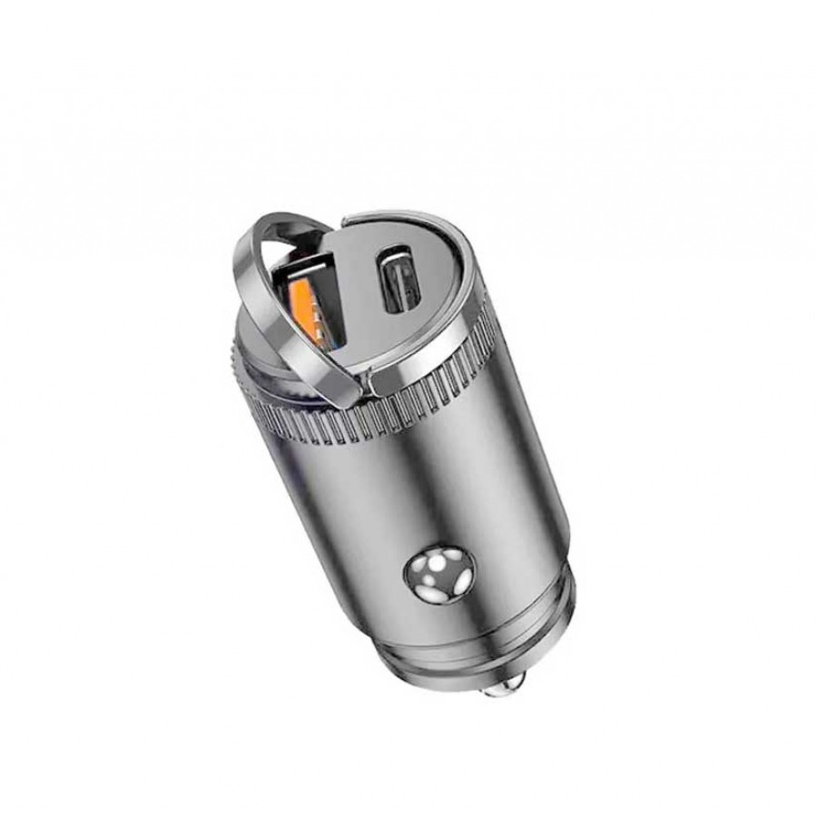 شارژر فندکی فست شارژ VERITY مدل CQ1123 همراه با کابل دوسر TYPE-C