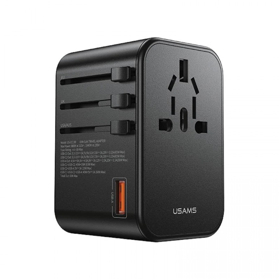 سر شارژر USAMS فست شارژ 65 وات مدل US-CC199