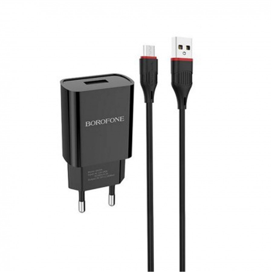 شارژر BOROFONE مدل BA48A به همراه کابل MICRO USB