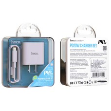 شارژر HOCO فست شارژ 20 وات مدل C76 PLUS همراه با کابل تبدیل LIGHTNING 
