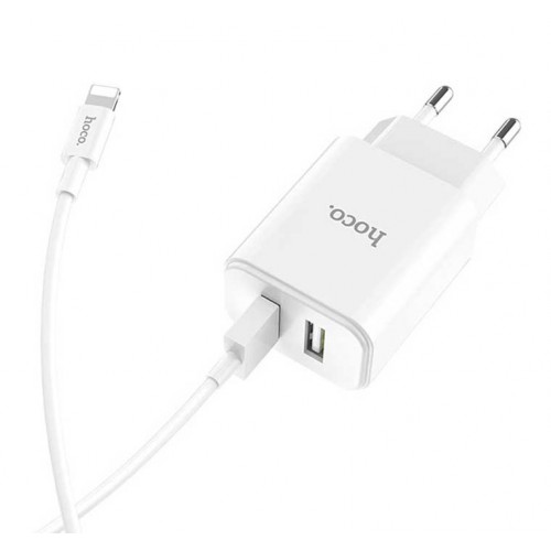 شارژر HOCO مدل C62A به همراه کابل آیفون