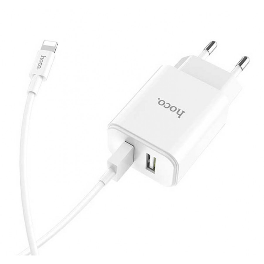 شارژر HOCO مدل C62A به همراه کابل آیفون