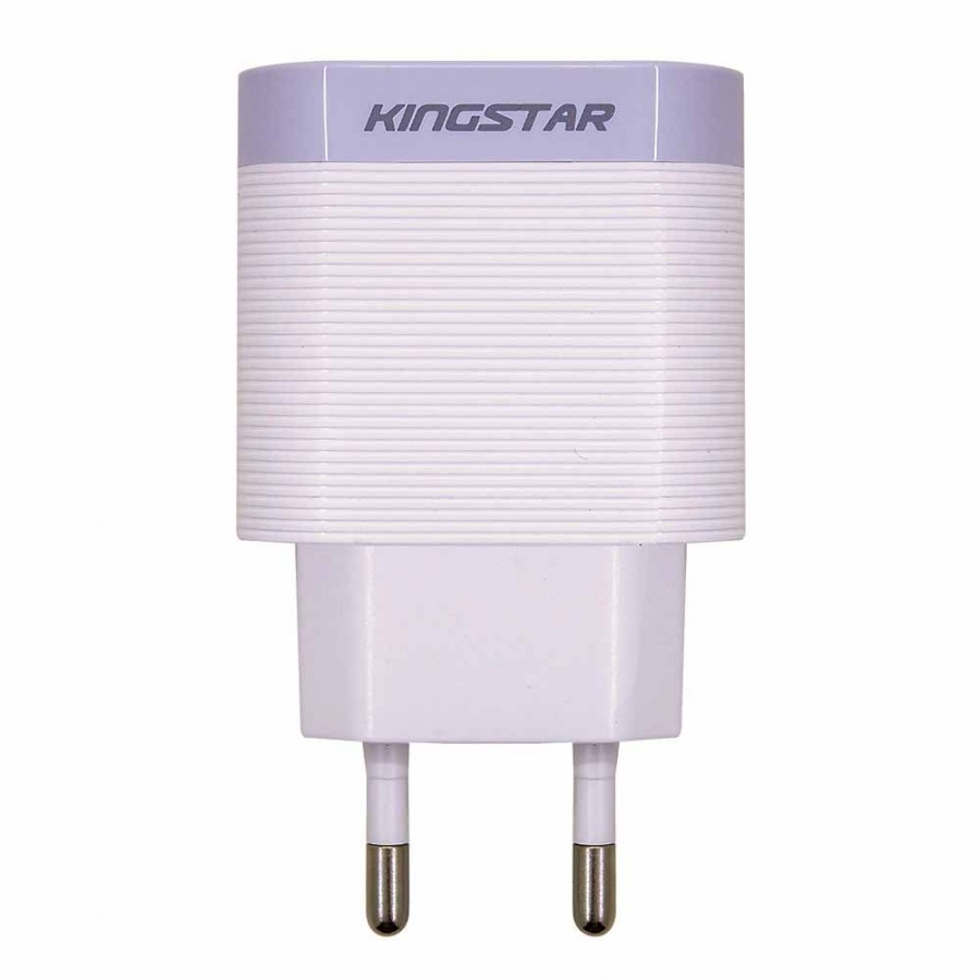 شارژر دیواری KINGSTAR فست شارژ 18 وات مدل KW188Q به همراه کابل TYPE-C