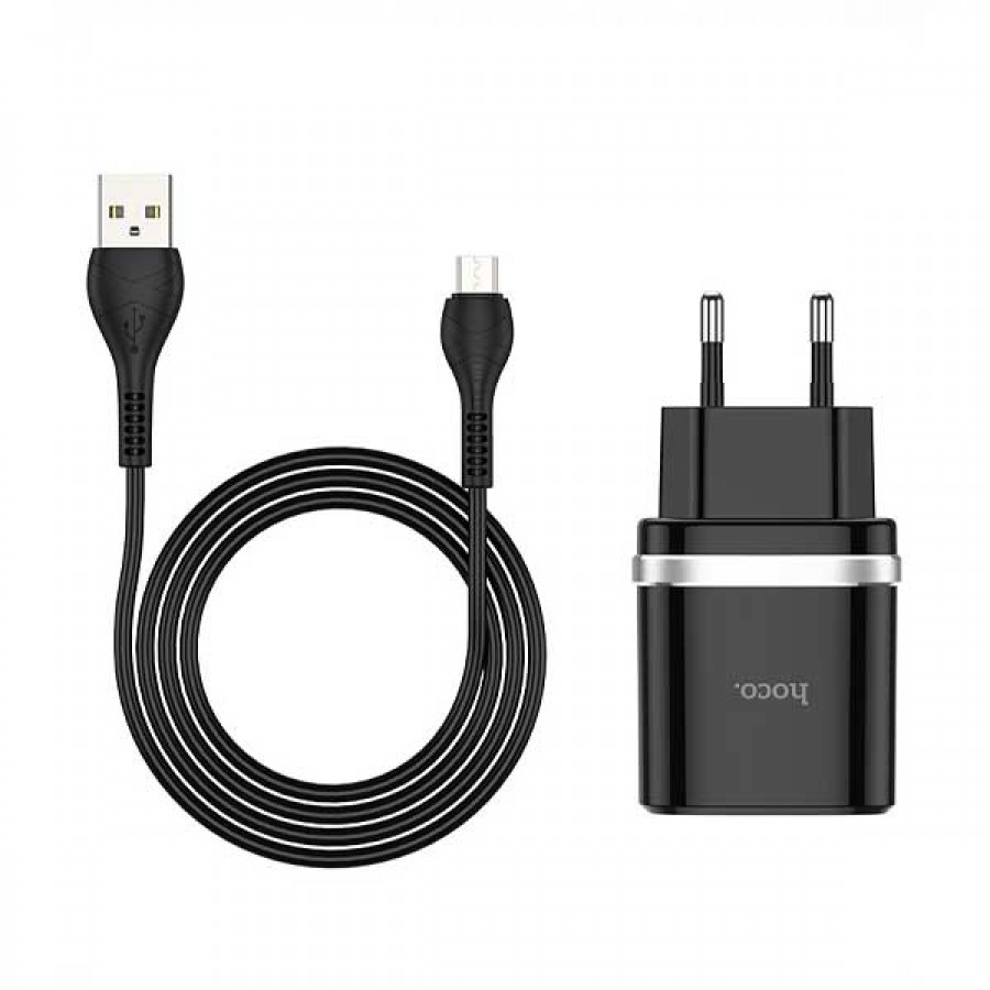 شارژر HOCO فست شارژ 18 وات مدل C12Q همراه با کابل MICRO USB