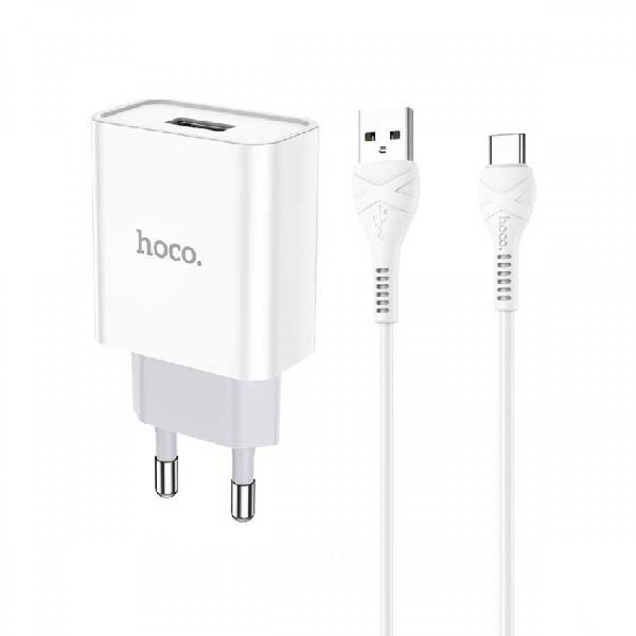 شارژر HOCO مدل C81A به همراه کابل TYPE-C