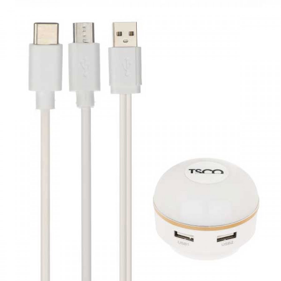 شارژر TSCO مدل TTC 63 به همراه کابل دوسر Type-C و MICRO