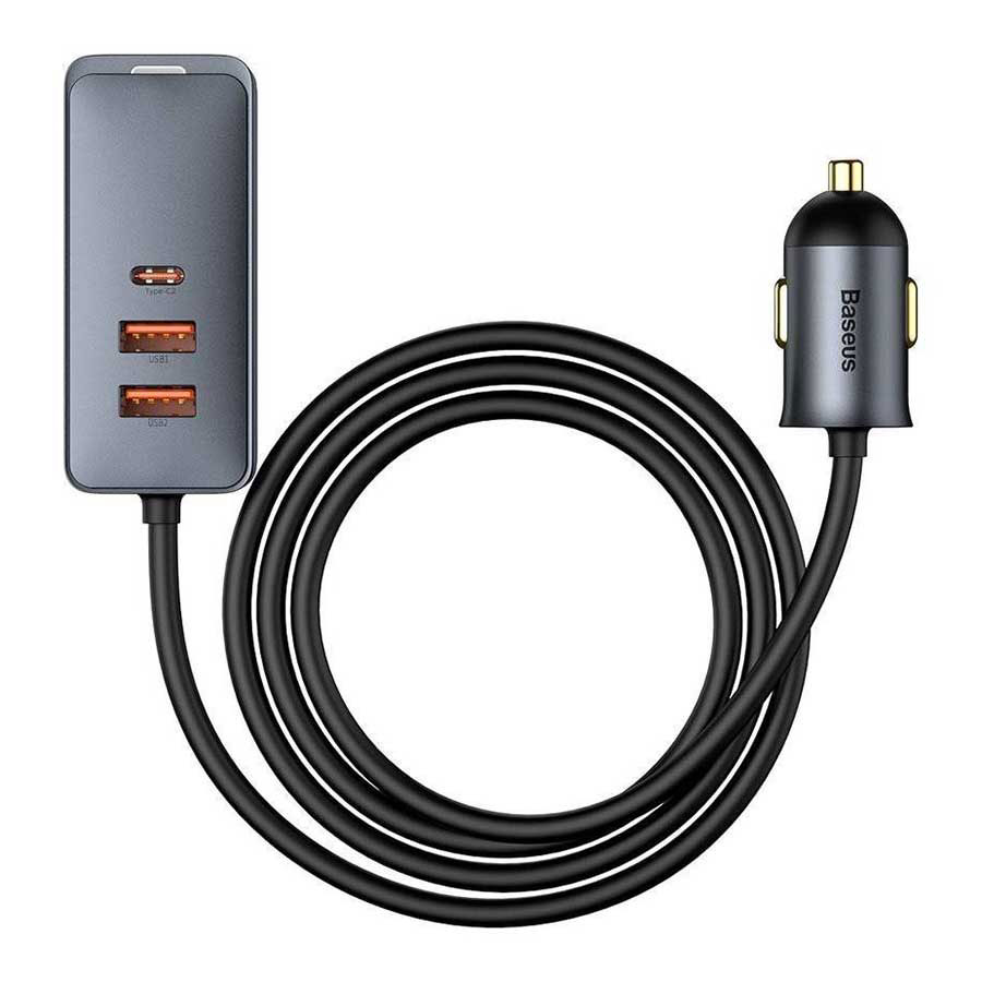 شارژر فندکی 4 پورت فست شارژ 120 وات BASEUS مدل CCBT-B0G