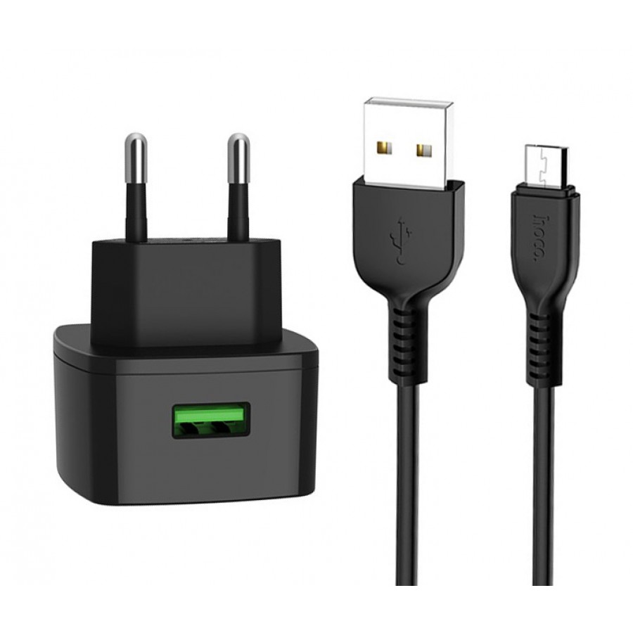 شارژر فست شارژ HOCO مدل C70A به همراه کابل اندروید