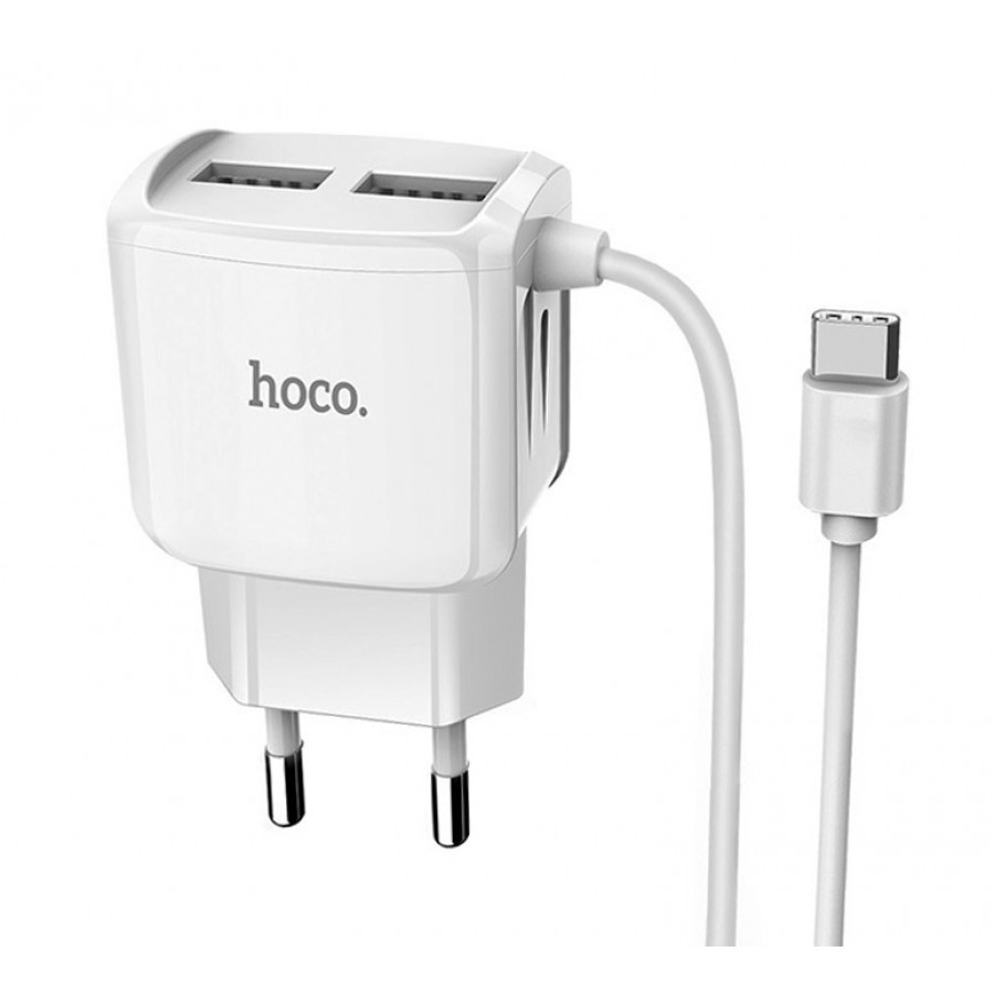 شارژر HOCO مدل C59A به همراه کابل متصل TYPE-C