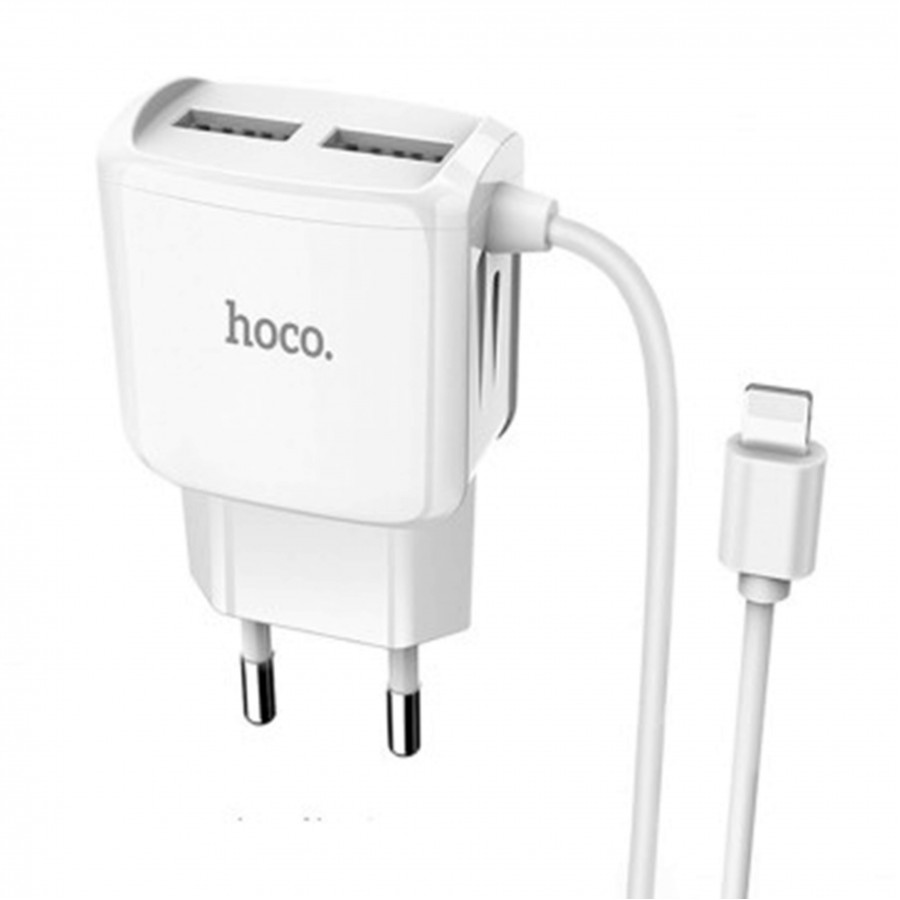 شارژر HOCO مدل C59A به همراه کابل متصل آیفون