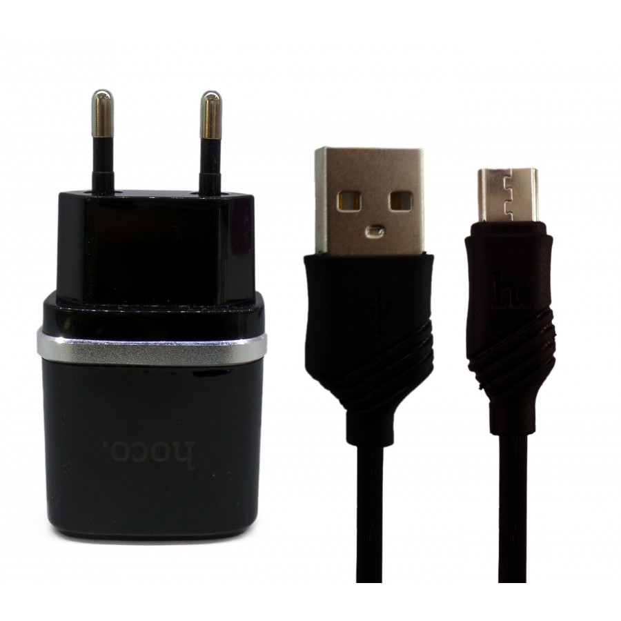 شارژر اندروید HOCO مدل C12 به همراه کابل اندروید
