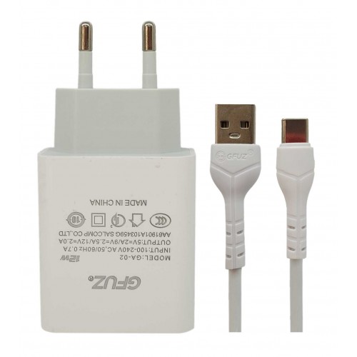 شارژر GFUZ مدل GA-02C به همراه کابل TYPE-C