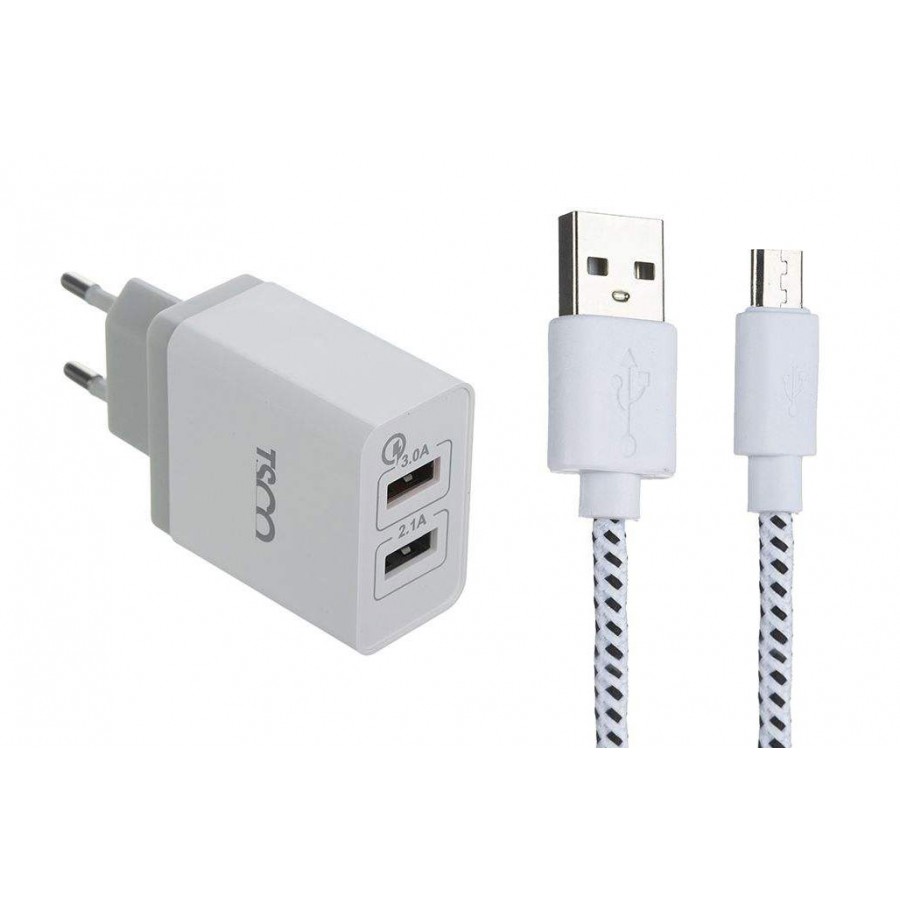 شارژر TSCO فست شارژ مدل TTC 38 به همراه کابل اندروید