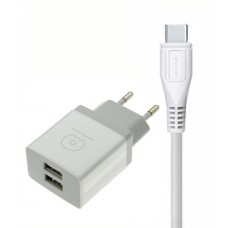شارژر WUW مدل T23 به همراه کابل TYPE-C