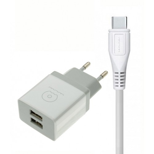 شارژر WUW مدل T23 به همراه کابل TYPE-C