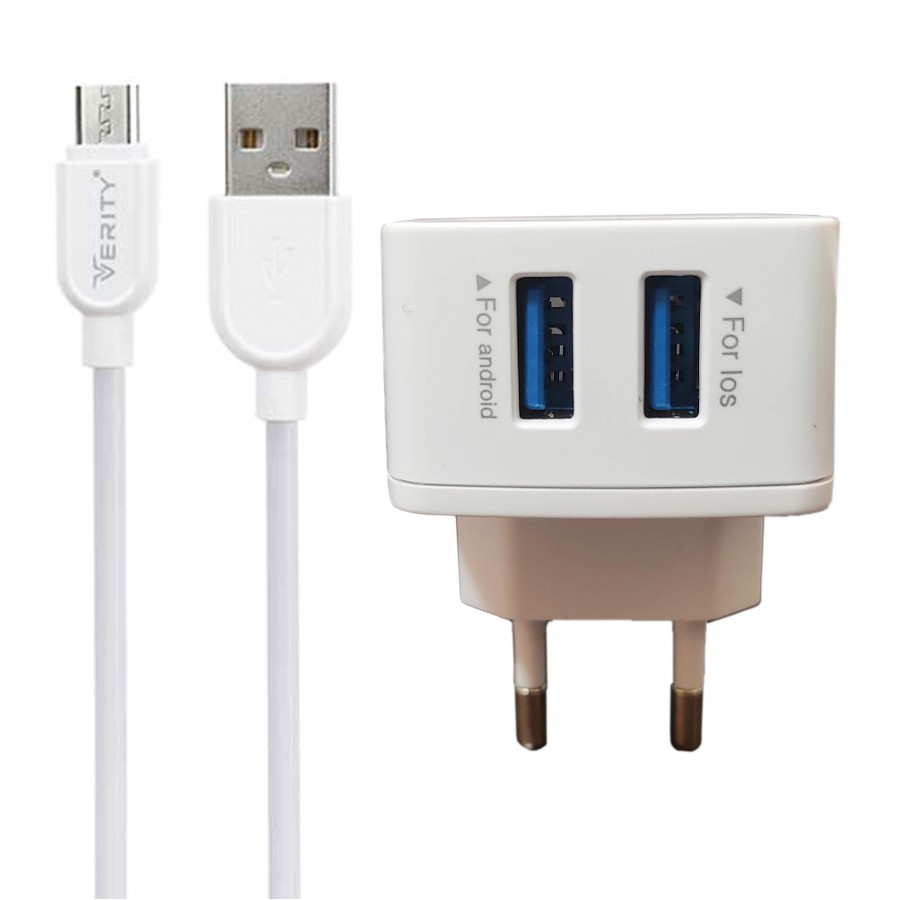شارژر فست شارژ VERITY مدل AP 2112 به همراه کابل MICRO USB