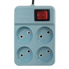 چند راهی برق 4 خانه CLASSIC کلیددار طول 3 متر