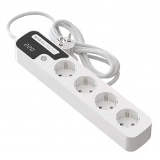 محافظ برق ارت‌دار هارمونیک Hadron مدل P244 طول 1.8 متر 4 خانه