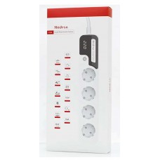 محافظ برق ارت‌دار هارمونیک Hadron مدل P244 طول 1.8 متر 4 خانه 
