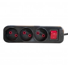 چند راهی برق 3 خانه CLASSIC کلیددار طول 2 متر