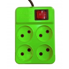 چند راهی برق 4 خانه CLASSIC کلیددار طول 2 متر چند راهی برق 4 خانه CLASSIC کلیددار طول 2 متر